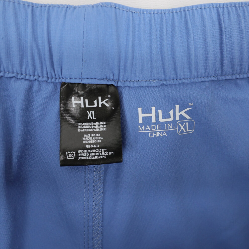 Huk Creekbed Cargo Shorts Mens XL Blue Elastic Waist Belted Outdoor Fishing - Picture 6 of 7